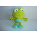 Doudou peluche grenouille Aubert