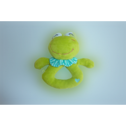 Doudou hochet grenouille Aubert