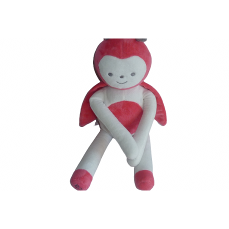 Doudou peluche coccinelle Obaibi