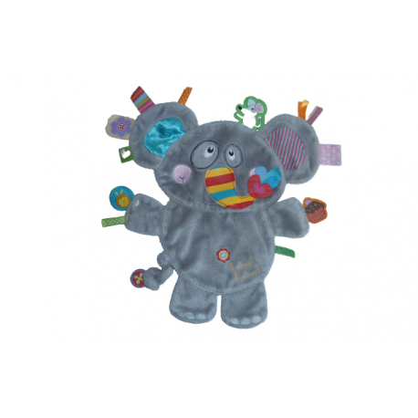 Doudou éléphant Label for kids
