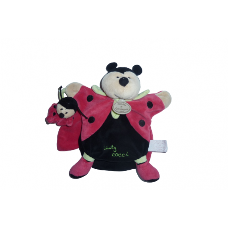 Doudou marionnette coccinelle Lady Cocci Doudou et Compagnie