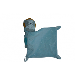Doudou lion peluche mouchoir Mots d'Enfants