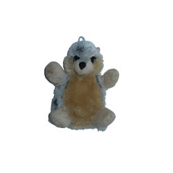 Doudou marionnette chien loup Huski Roda Rodadou