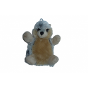 Doudou marionnette chien loup Huski Roda Rodadou