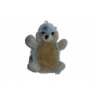 Doudou marionnette chien loup Huski Roda Rodadou