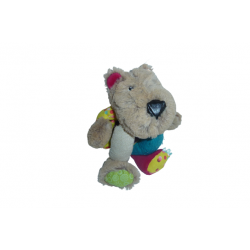 Doudou hochet éveil chien Cesar Lilliputiens