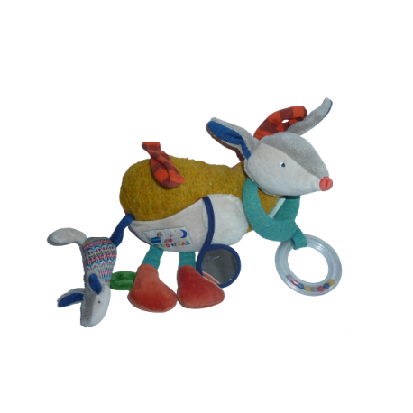 Doudou peluche éveil chien Zao Les Zig et Zag Moulin Roty