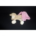 DOUDOU MOUTON AVEC MOUCHOIR AJENA