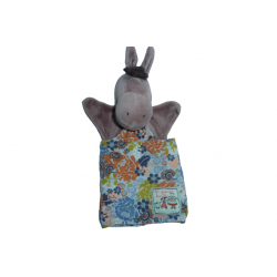 Doudou marionnette âne La Grande Famille Moulin Roty