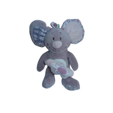 Doudou peluche musicale éléphant Kali Nina Kenza Noukie's