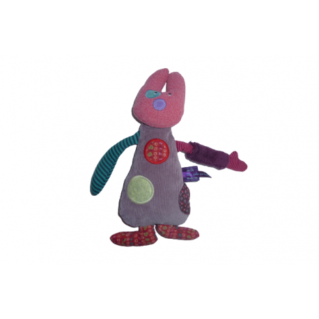 Doudou lapin peluche Les Jolis pas Beaux Moulin Roty