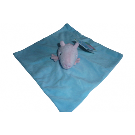 Doudou cochon Peppa Pig bleu Sambro