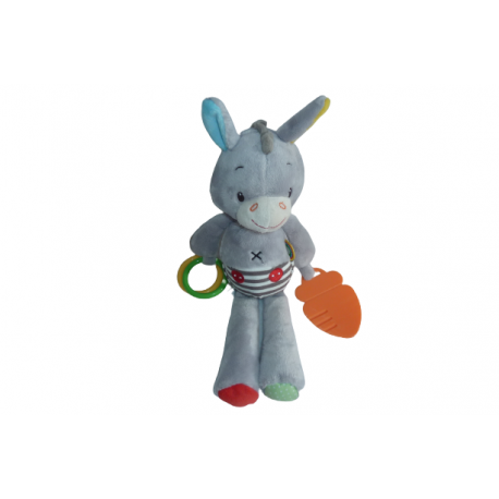 Doudou peluche éveil âne Minitoys