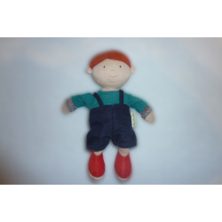 Doudou peluche poupée garçon Moulin Roty