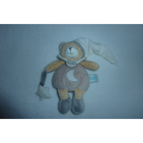 Doudou peluche ours luminescent BN0139 Baby'Nat