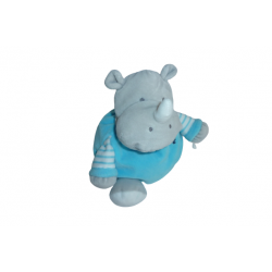 Doudou peluche rhinocéros Obaibi