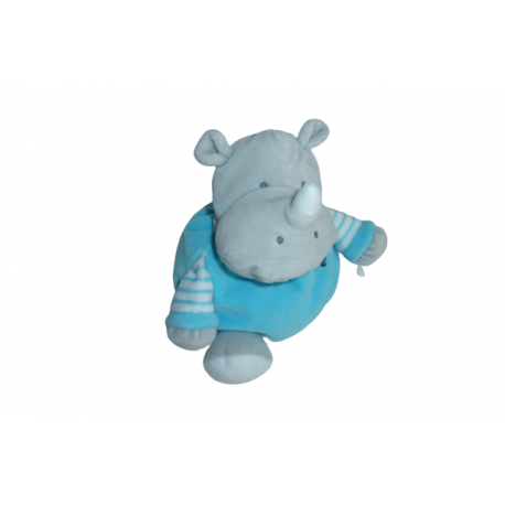 Doudou peluche rhinocéros Obaibi