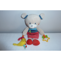 Doudou peluche éveil ours Nicotoy Simba Toys