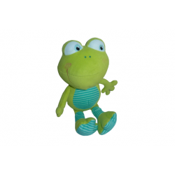 Doudou peluche grenouille Aubert