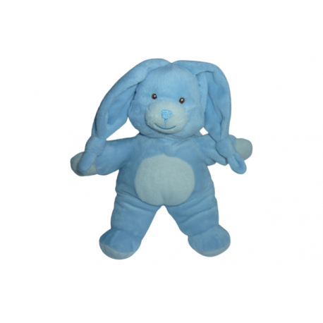 Doudou peluche lapin bleu Gipsy