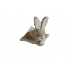 Doudou peluche mouchoir lapin La Galleria
