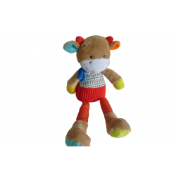 Doudou peluche vache Mots d'Enfants