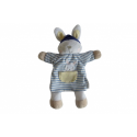 Doudou lapin marionnette Sergent Major