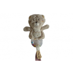 Doudou ours hochet Sauthon