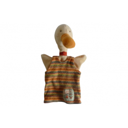 Doudou marionnette oie La Grande Famille Moulin Roty