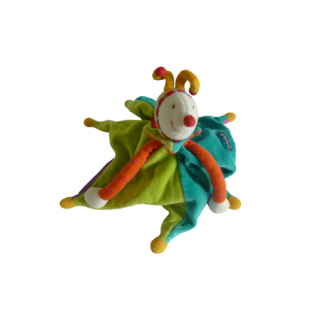 Doudou lutin Dragobert réversible cache cache Moulin Roty