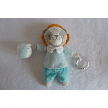 Doudou peluche lion éveil Mots d'Enfants