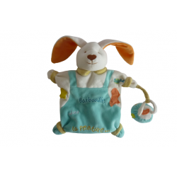 Doudou marionnette lapin Barbouille adore la peinture BN51 Baby'Nat