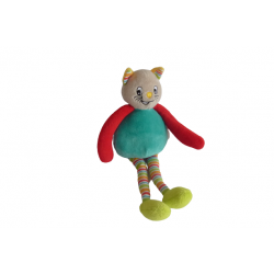 Doudou peluche chat Auchan