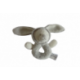 Doudou hochet ours déguisé en lapin Prémaman