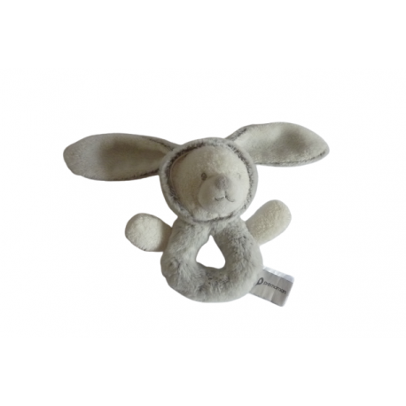 Doudou hochet ours déguisé en lapin Prémaman