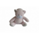 Doudou peluche ours rose Mustela