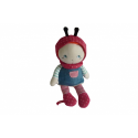 Doudou peluche poupée Adèle déguisé en coccinelle Prémaman Orchestra