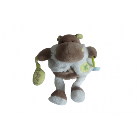 Doudou peluche hippopotame Bazile éveil BN723 Baby'nat