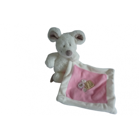 Doudou peluche mouchoir souris Nicotoy Simba Dickie