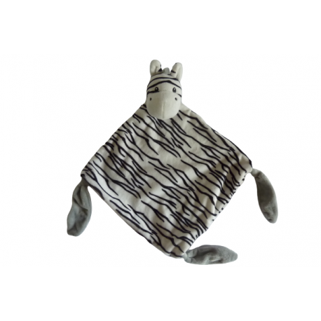 Doudou zèbre Carréblanc