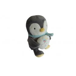 Doudou peluche musicale pingouin Mots d'Enfants