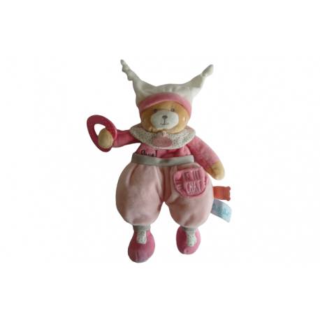 Doudou peluche ours Brioche éveil BN0343 Baby'Nat