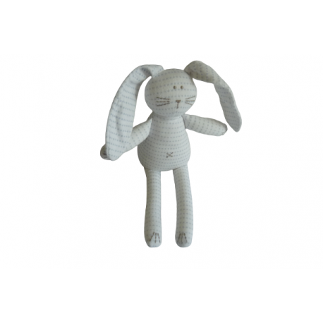 Doudou peluche lapin Petit Bateau