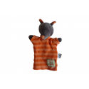 Doudou loup marionnette La Grande Famille Moulin Roty
