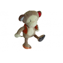 Doudou peluche singe Tigex