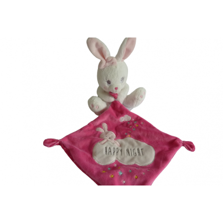 Doudou peluche mouchoir lapin Nicotoy