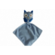 Doudou peluche mouchoir hibou Pommette