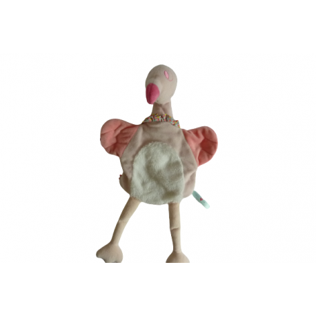 Doudou marionnette Flamant rose Nopnop Kaloo