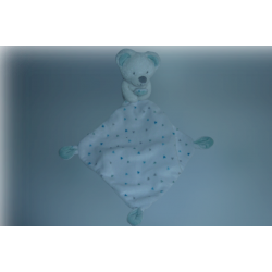 Doudou ours peluche mouchoir Nicotoy