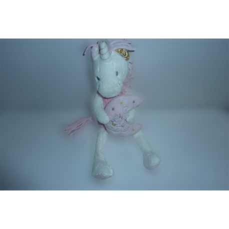 Doudou peluche musicale licorne Nicotoy